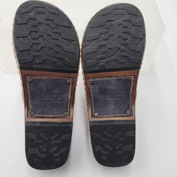 Womans Born Bandy Southwest Blanket Clog Blues Size 6 Leather/Fabric - Picture 7 of 11